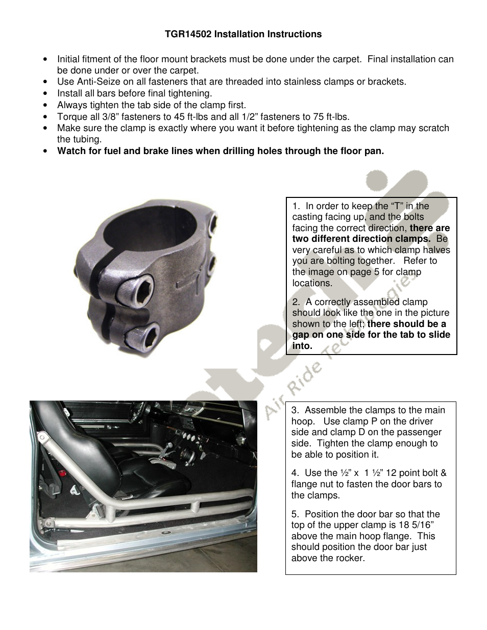 Ridetech 41232000 User Manual | Page 2 / 5