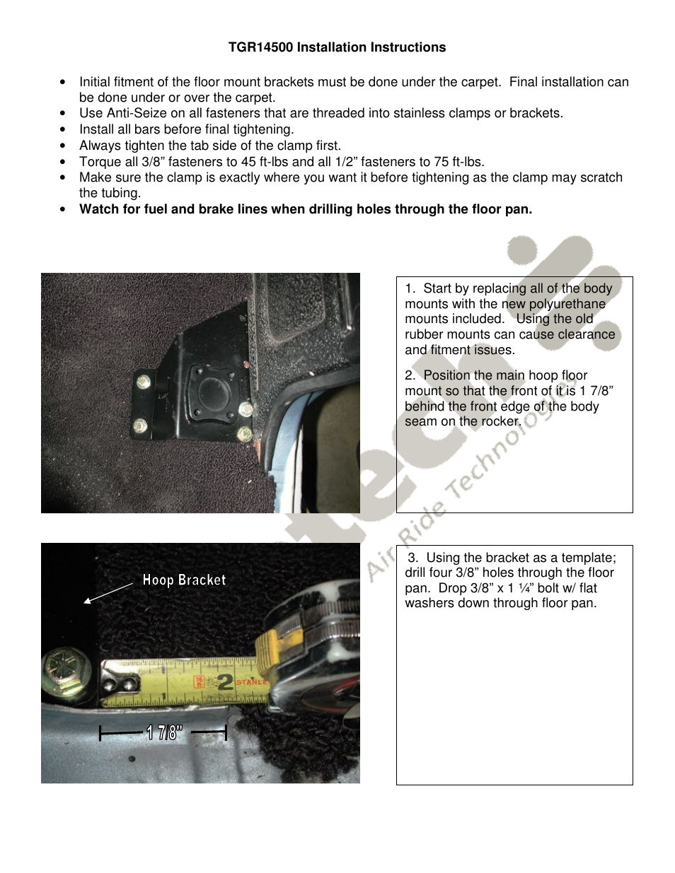 Ridetech 41230000 User Manual | Page 2 / 7