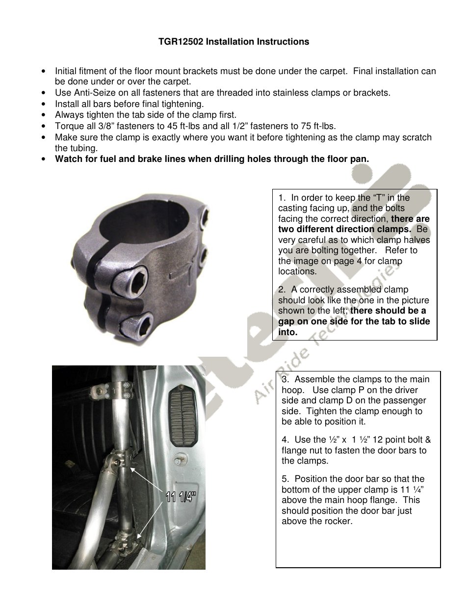 Ridetech 41192000 User Manual | Page 2 / 4