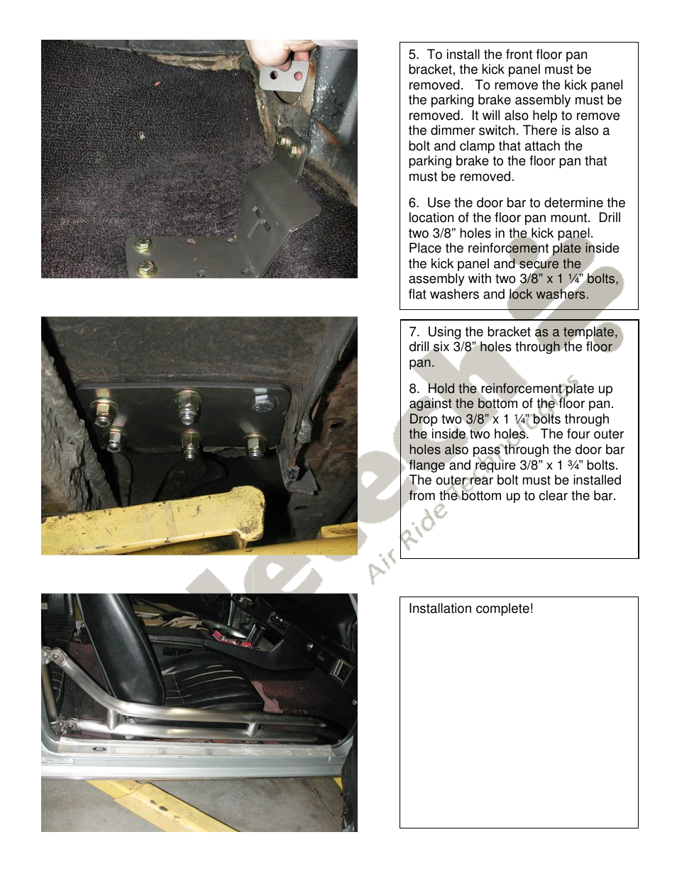 Ridetech 41192000 User Manual | Page 3 / 4