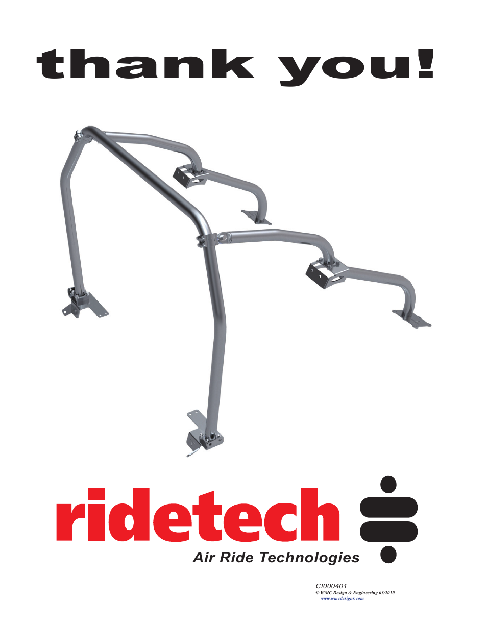 Ridetech 41190000 User Manual | Page 15 / 15