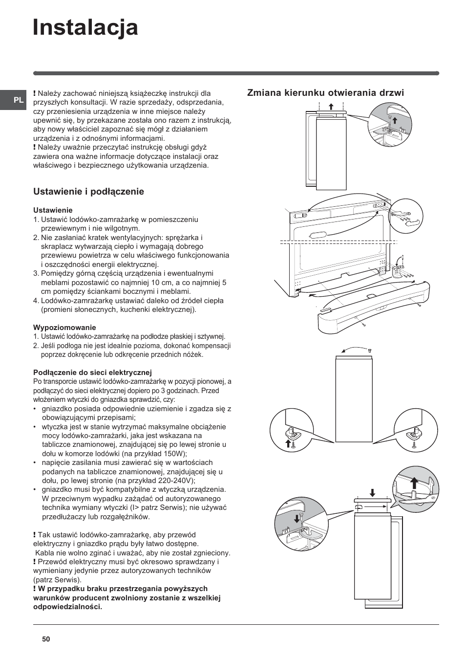 Indesit UFAAN 400 NF User Manual | Page 50 / 56