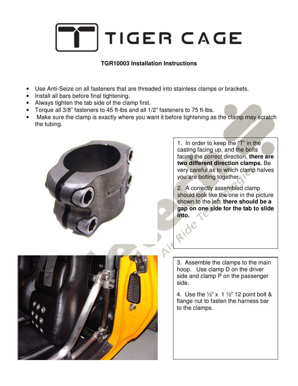 Ridetech 41163000 User Manual | Page 2 / 2