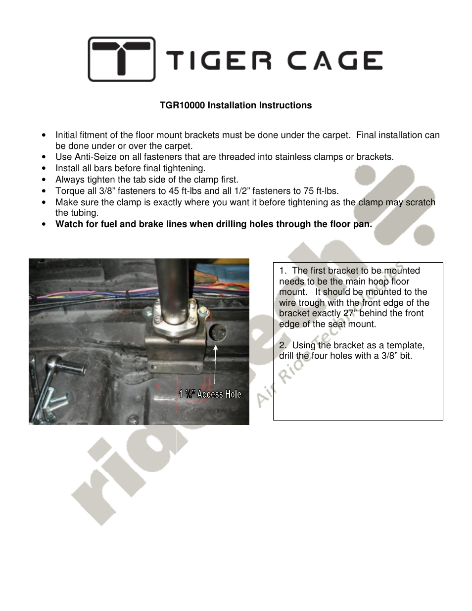 Ridetech 41160000 User Manual | Page 2 / 8
