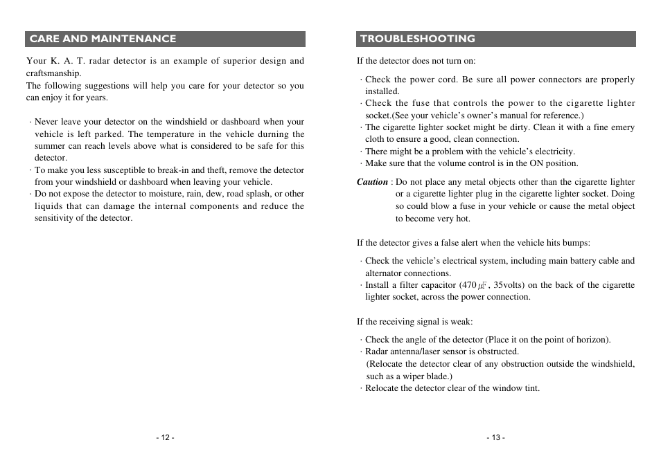 Rocky Mountain Radar KAT600 User Manual | Page 7 / 8