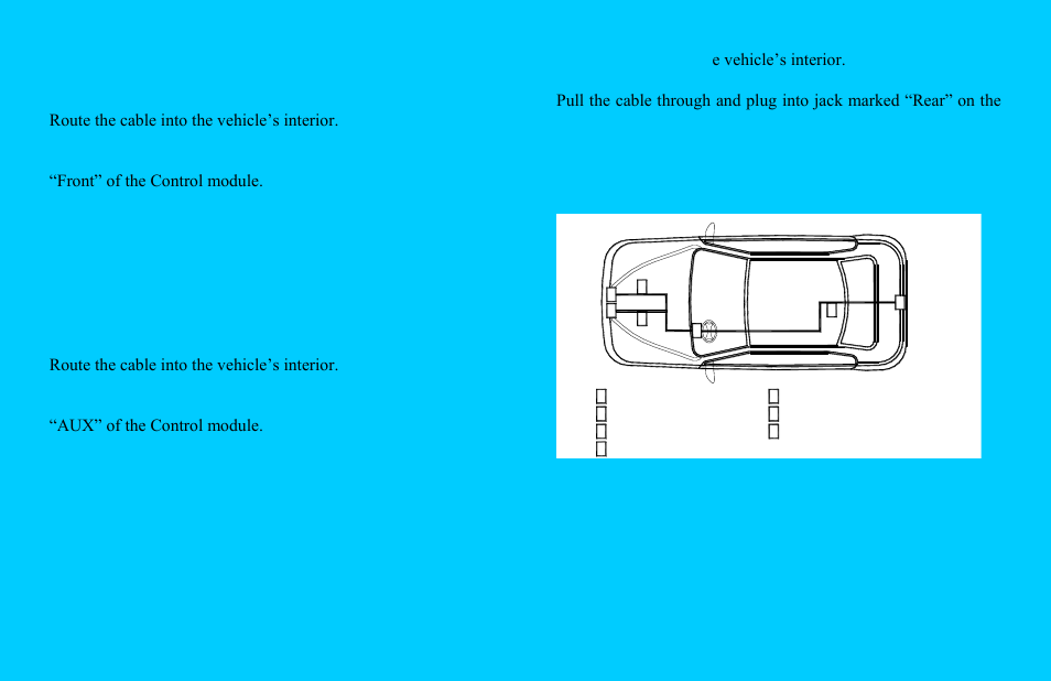 Front scrambler cable, Rear scrambler cable, Test | Rocky Mountain Radar RMR-8RDS User Manual | Page 5 / 12