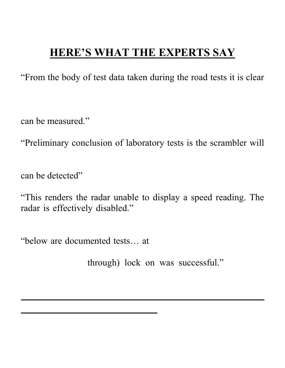 Does it really work | Rocky Mountain Radar RMR-RS202 User Manual | Page 2 / 8