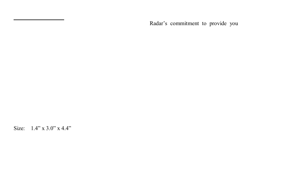 Rocky Mountain Radar RMR-C495 User Manual | Page 2 / 12
