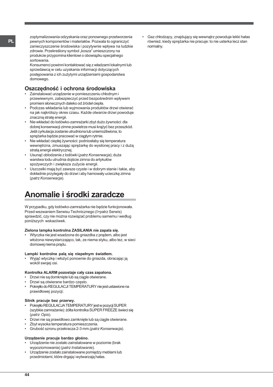 Indesit TZAA 1 User Manual | Page 44 / 52