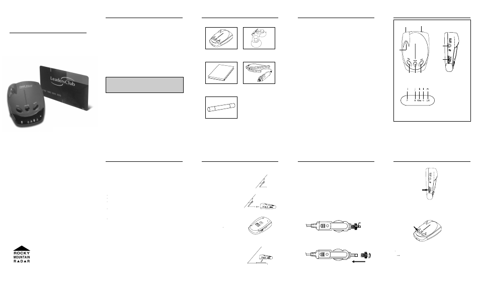 Rocky Mountain Radar RMR-D210 User Manual | 2 pages