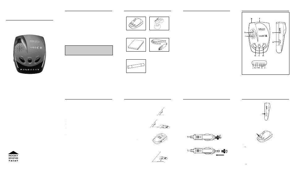 Rocky Mountain Radar RMR-D250 User Manual | 2 pages