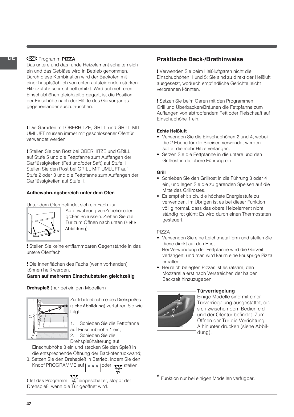 Praktische back-/brathinweise | Indesit KN3C76A User Manual | Page 42 / 60