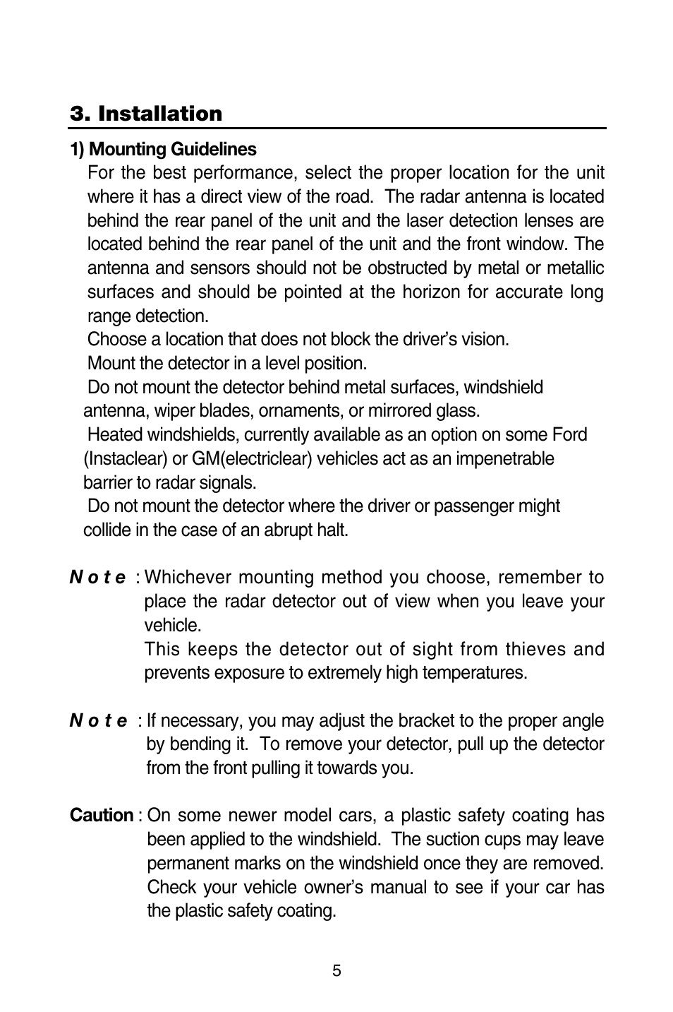 Rocky Mountain Radar RMR-DLSX595 User Manual | Page 6 / 20