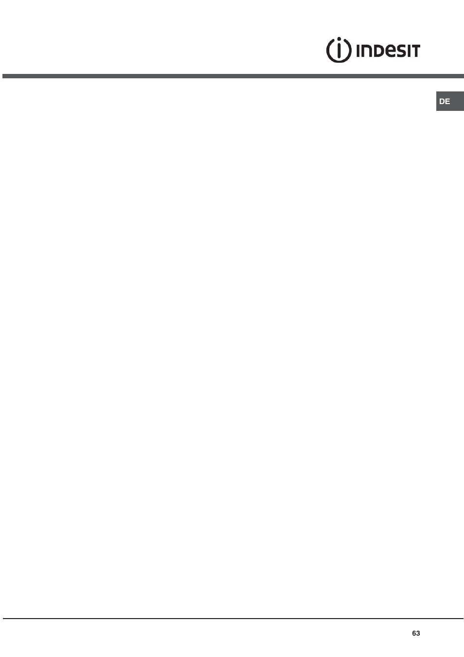 Indesit KN6C61A User Manual | Page 63 / 64