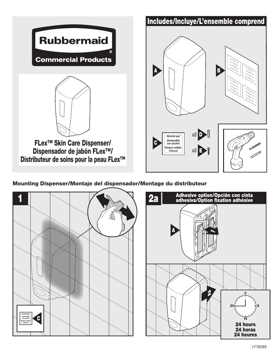 Rubbermaid 3486592 User Manual | 4 pages
