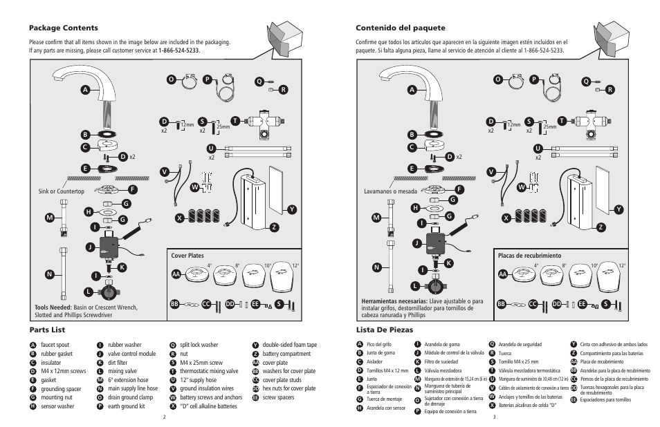 Rubbermaid Milano Automatic Faucet User Manual | Page 2 / 10