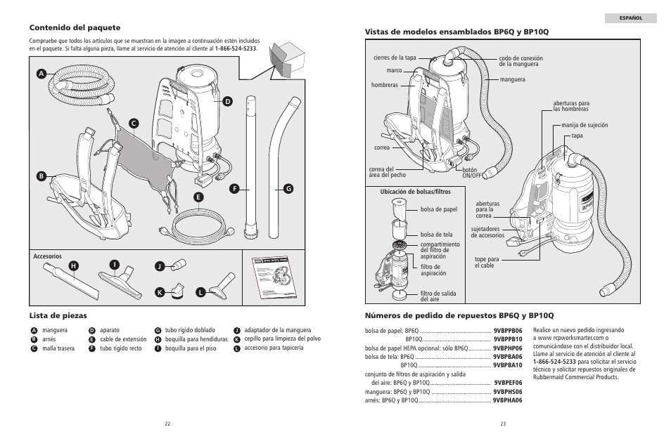 Rubbermaid 9VBHHP10 User Manual | Page 12 / 25