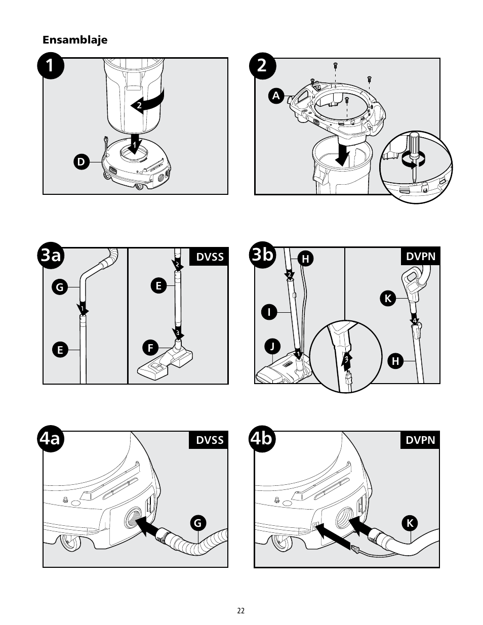 Rubbermaid 9VDVRC44 User Manual | Page 22 / 44