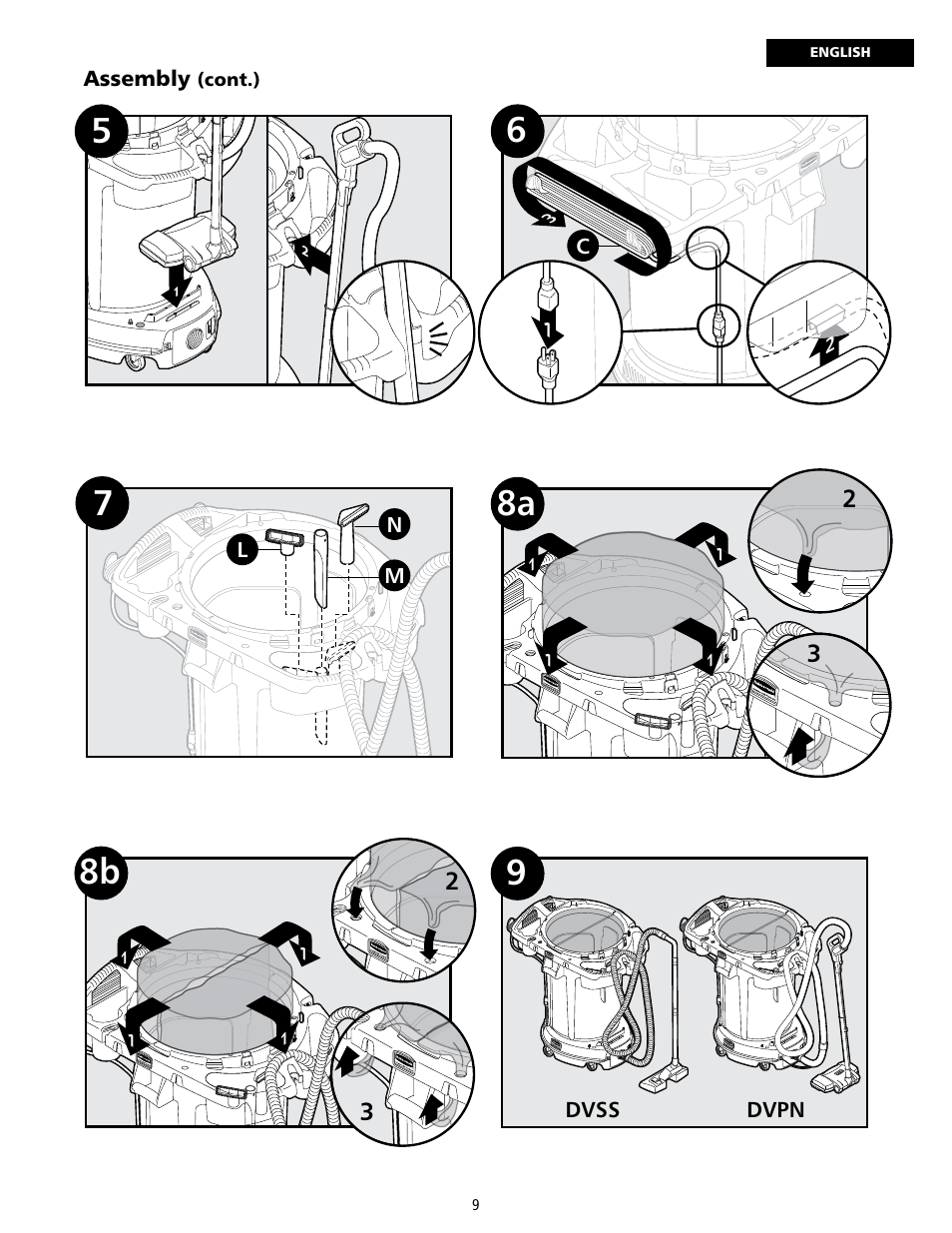 Rubbermaid 9VDVRC44 User Manual | Page 9 / 44