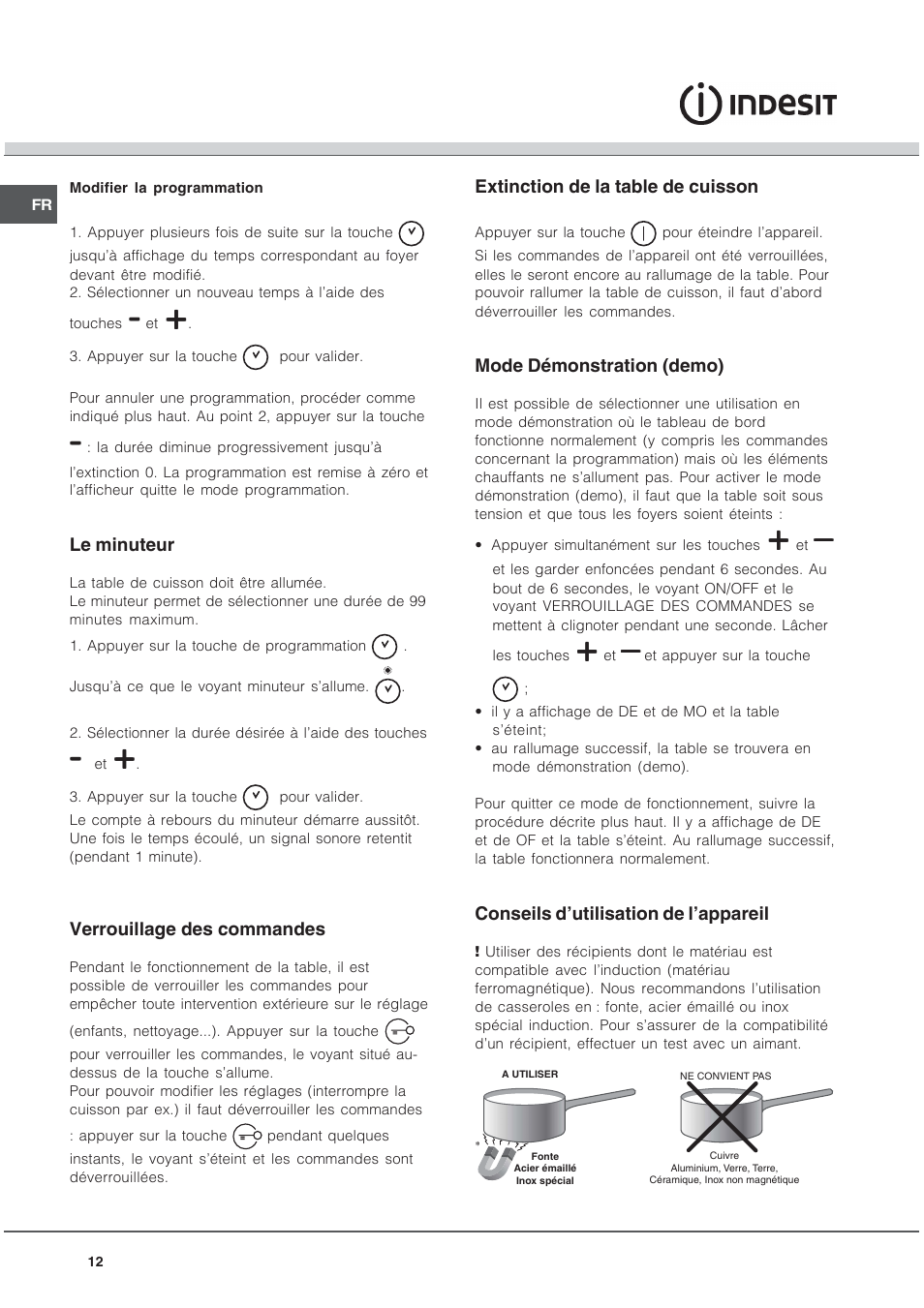 Indesit KN6I66X User Manual | Page 12 / 60