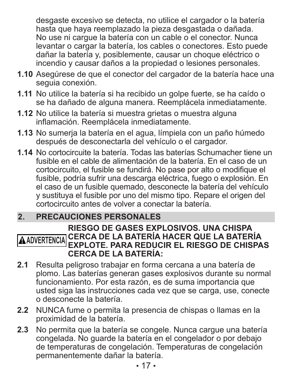 Schumacher TB4 User Manual | Page 17 / 24