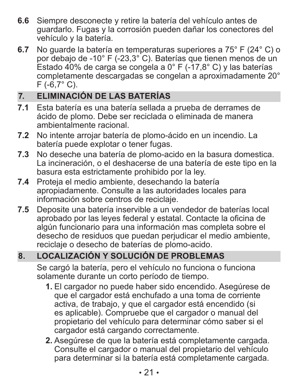 Schumacher TB4 User Manual | Page 21 / 24