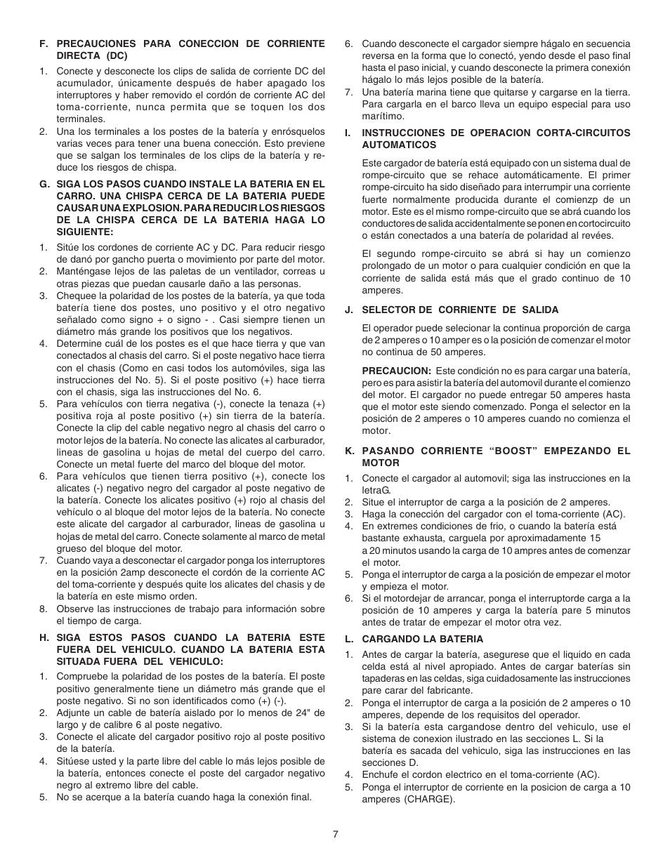 Schumacher 1050-PE User Manual | Page 7 / 8