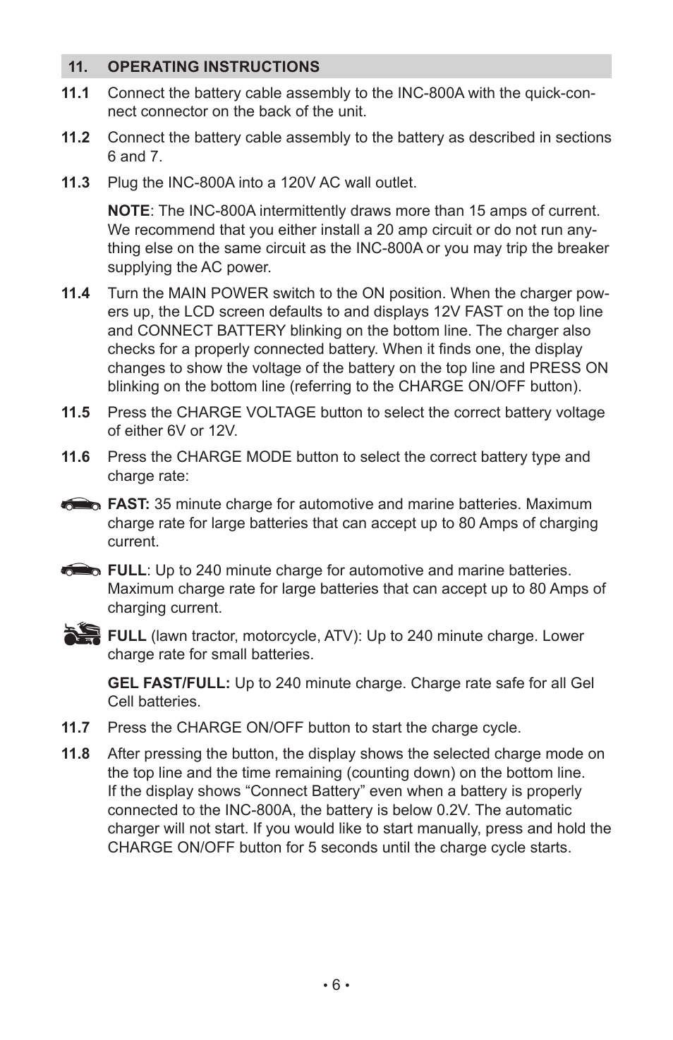 Schumacher NC-800A User Manual | Page 10 / 40