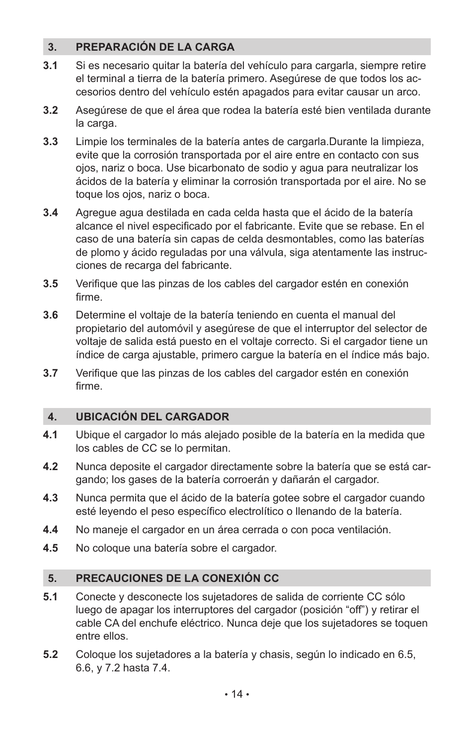 Schumacher NC-800A User Manual | Page 18 / 40