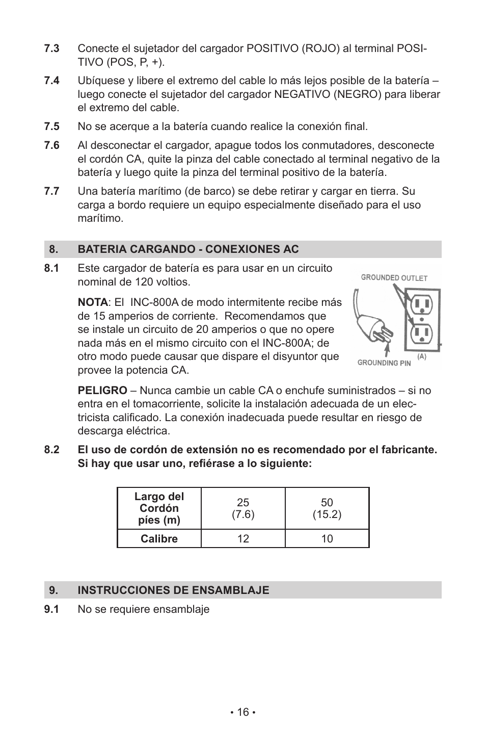 Schumacher NC-800A User Manual | Page 20 / 40