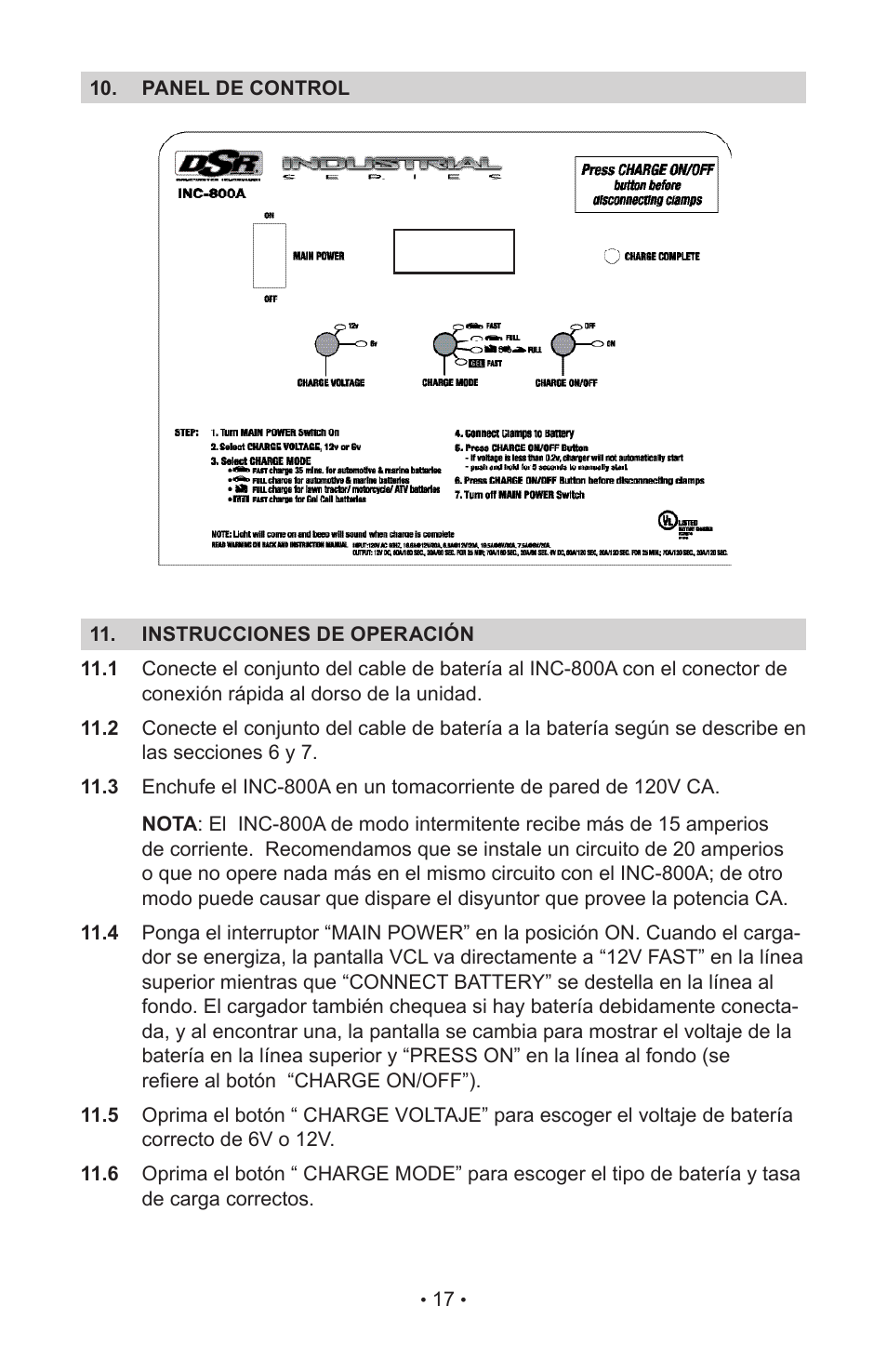 Schumacher NC-800A User Manual | Page 21 / 40