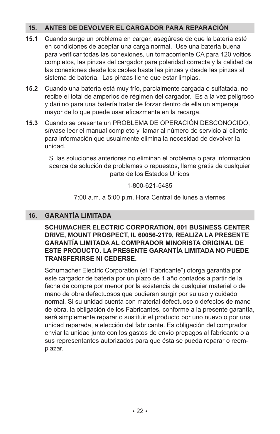 Schumacher NC-800A User Manual | Page 26 / 40