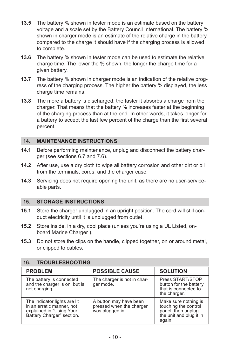 Schumacher INC-812A User Manual | Page 14 / 44