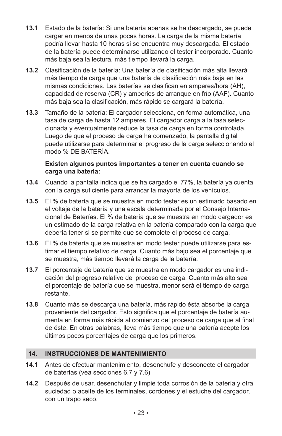 Schumacher INC-812A User Manual | Page 27 / 44