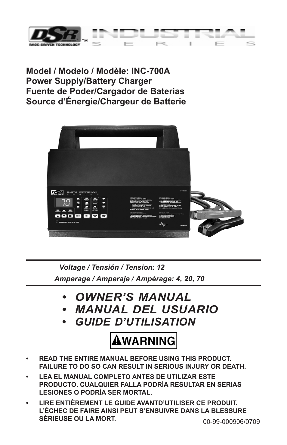 Schumacher INC-700A User Manual | 63 pages