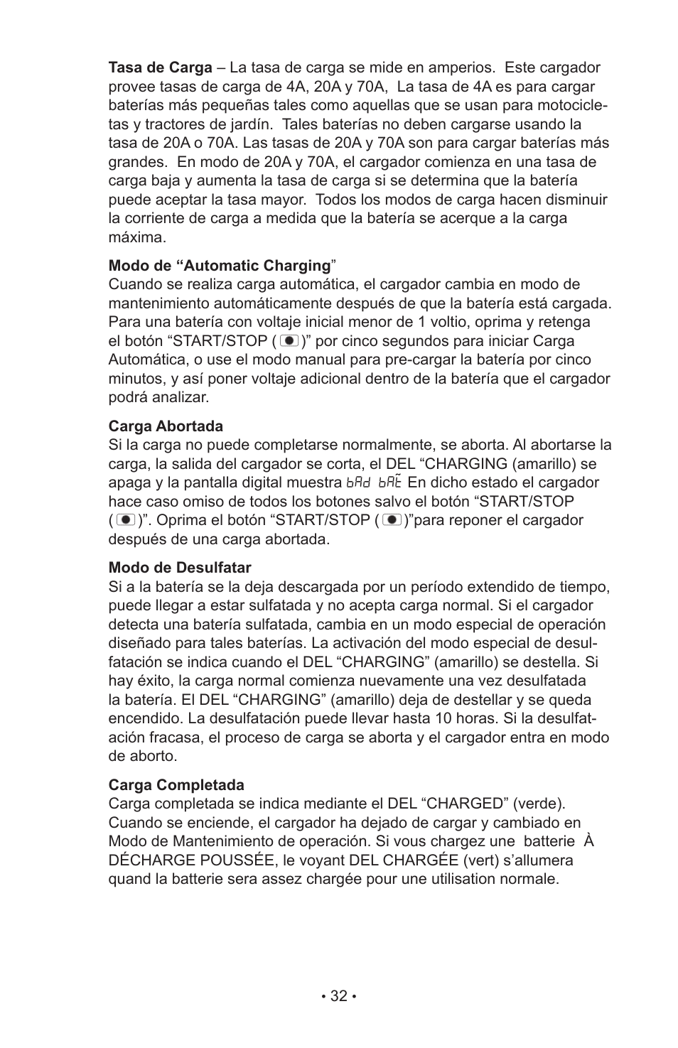 Schumacher INC-700A User Manual | Page 37 / 63