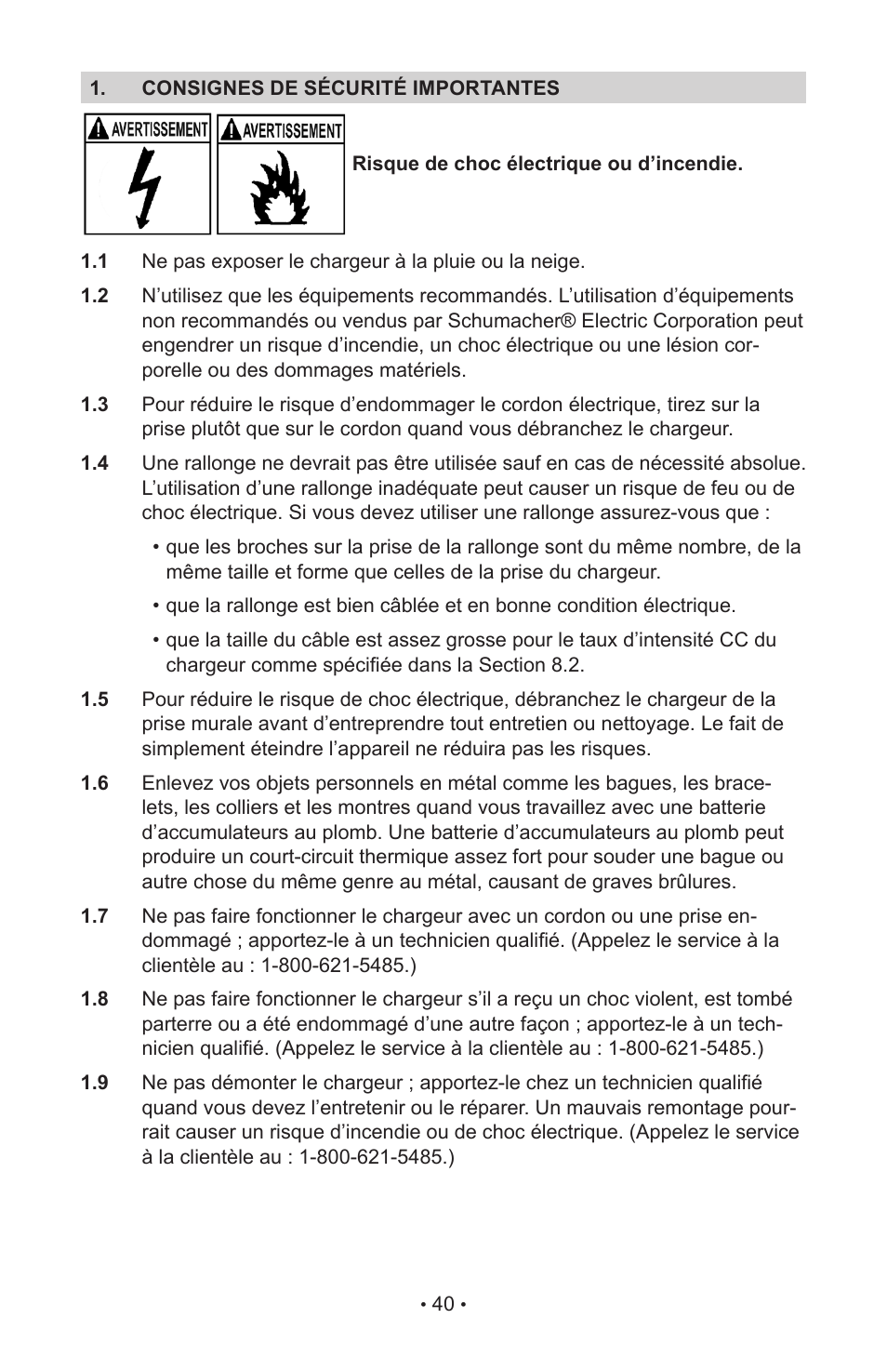 Schumacher INC-700A User Manual | Page 45 / 63