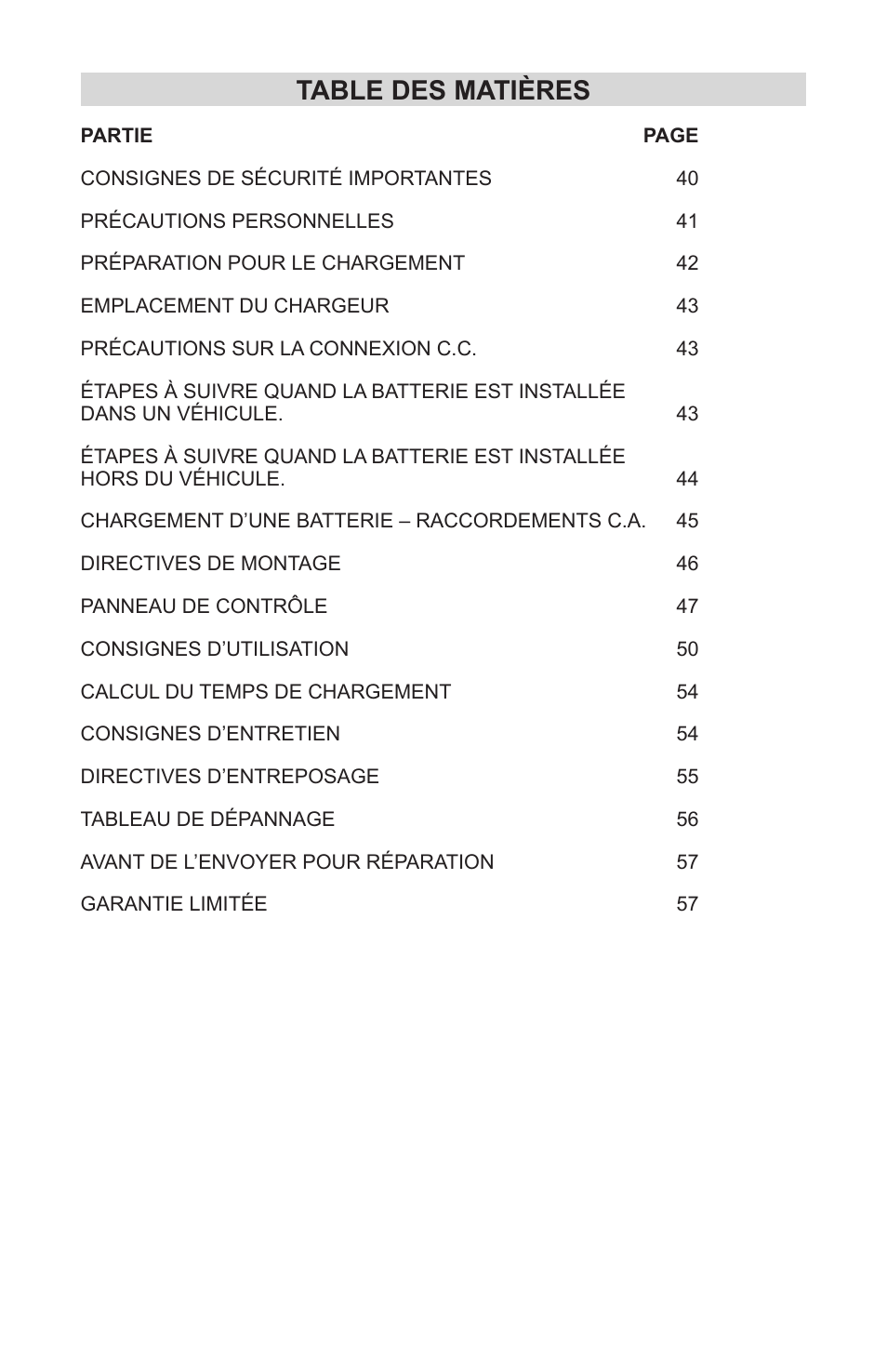 Schumacher INC-700A User Manual | Page 5 / 63