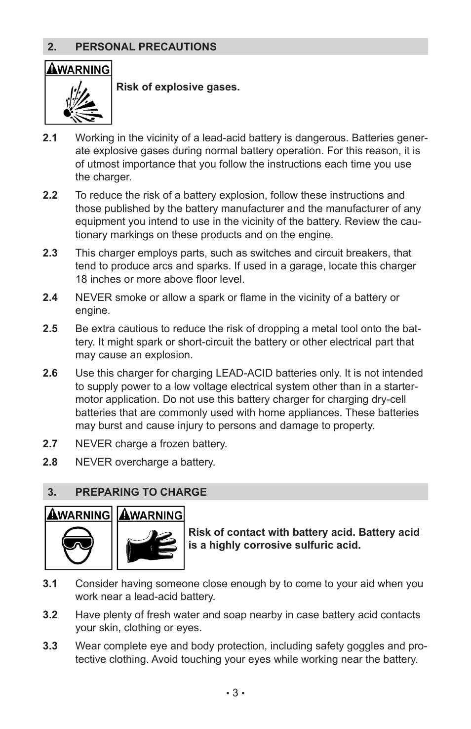 Schumacher INC-700A User Manual | Page 8 / 63