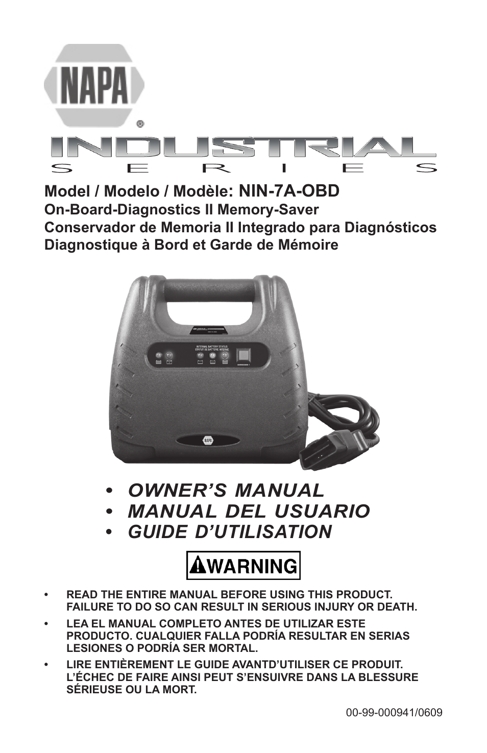 Schumacher NIN-7A-OBD-Industrial Series User Manual | 28 pages