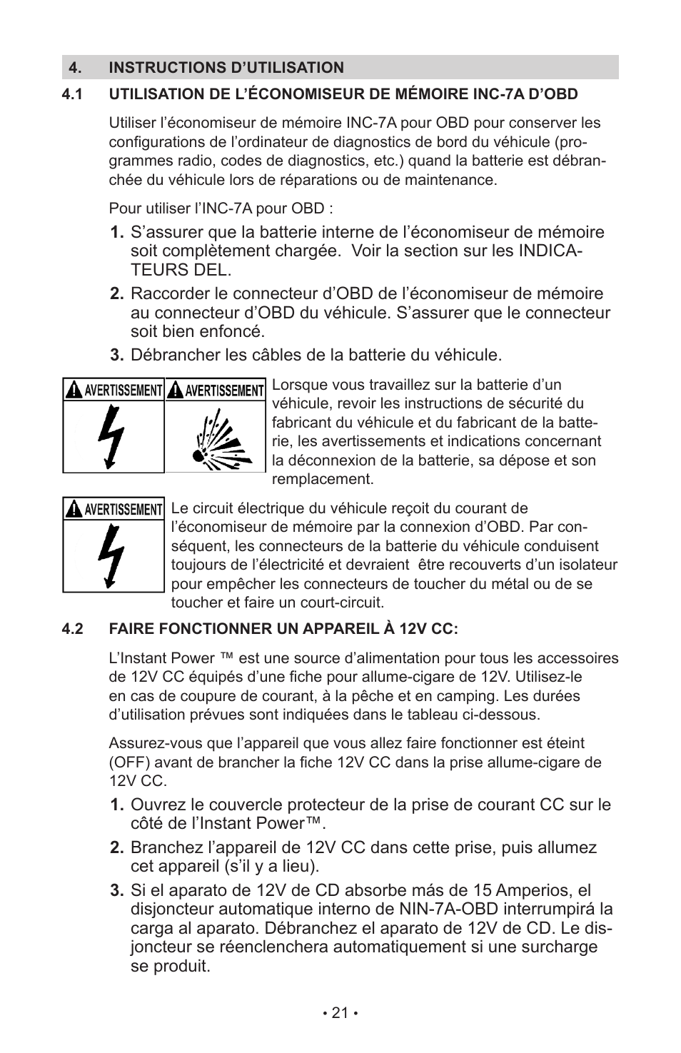 Schumacher NIN-7A-OBD-Industrial Series User Manual | Page 25 / 28