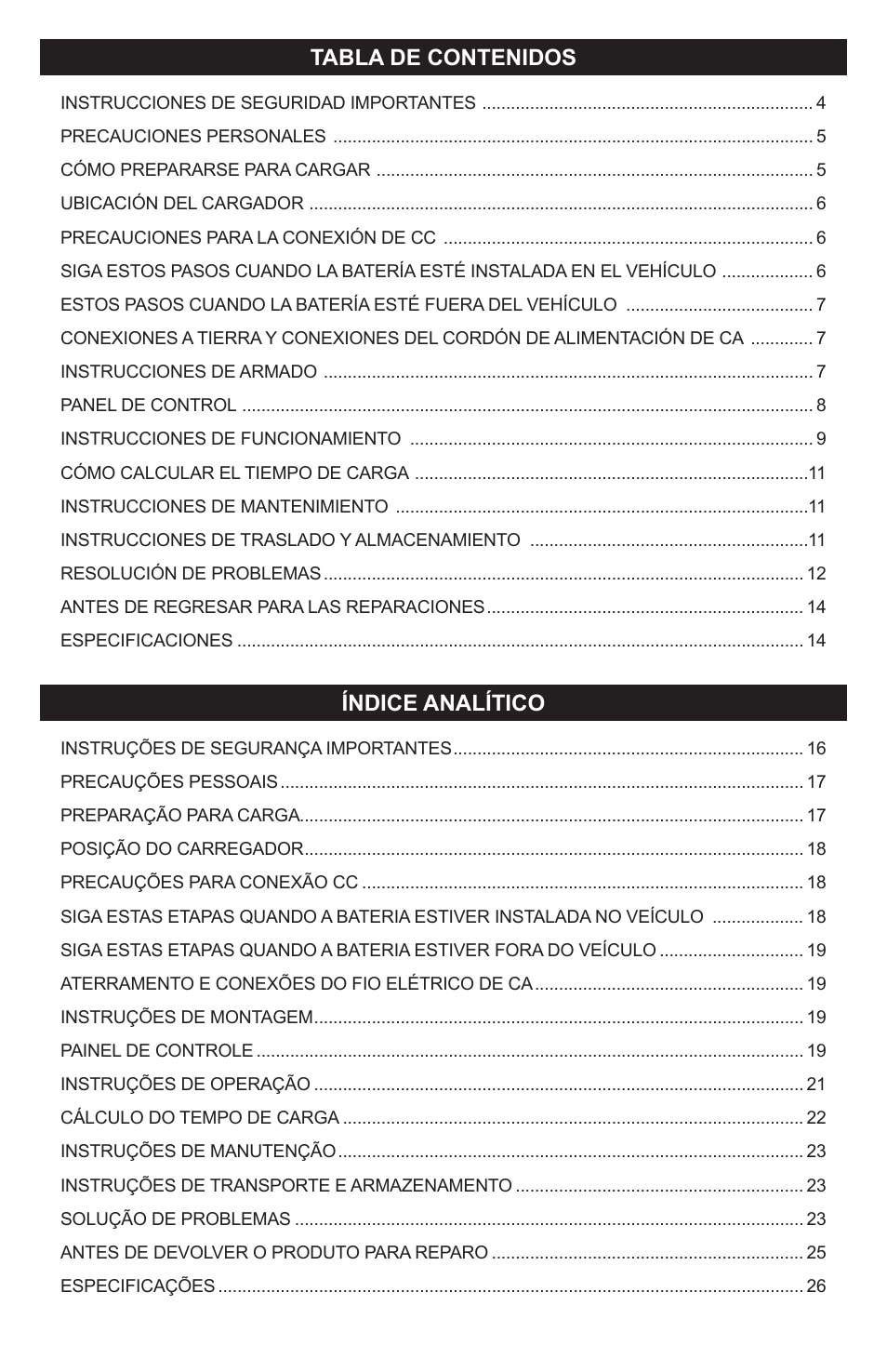 Schumacher SI-1275A User Manual | Page 2 / 36