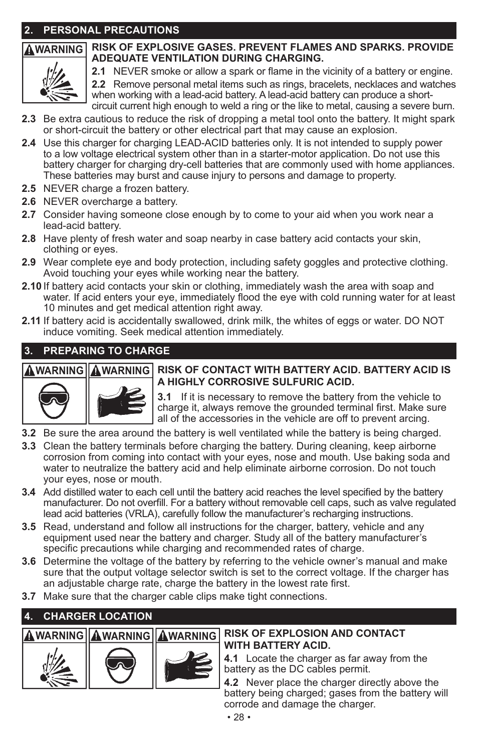 Schumacher SI-1275A User Manual | Page 28 / 36