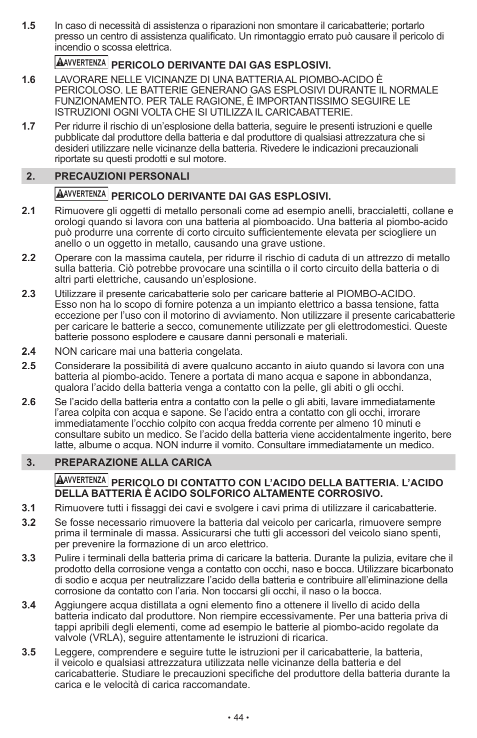 Schumacher SCI10 User Manual | Page 44 / 87