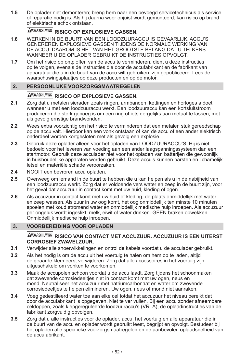 Schumacher SCI10 User Manual | Page 52 / 87
