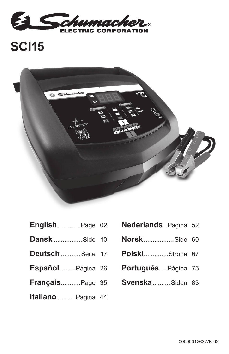 Schumacher SCI15 User Manual | 89 pages