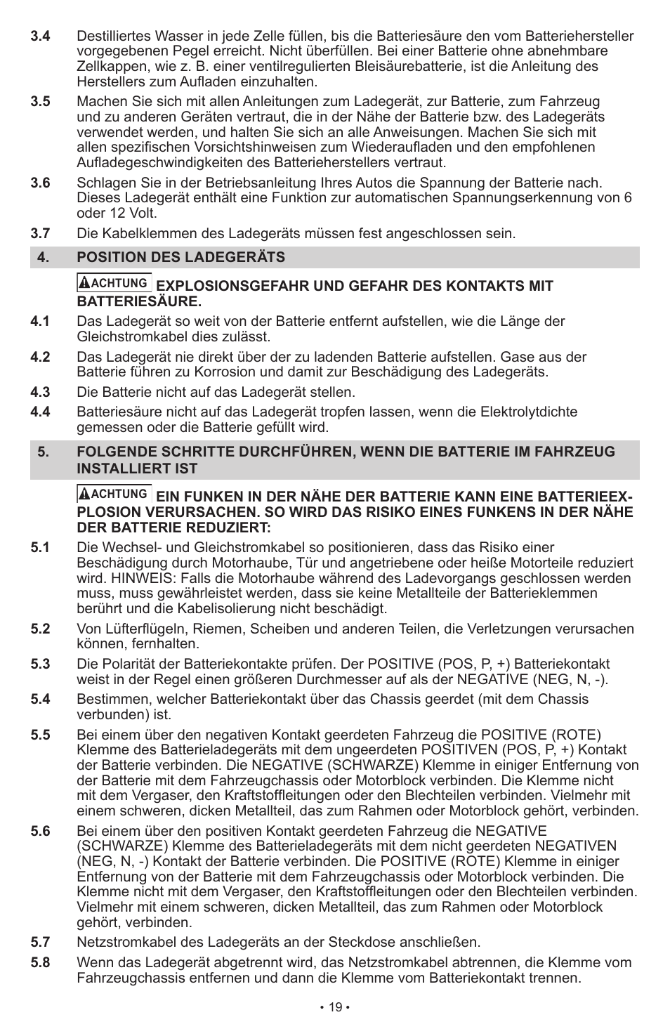 Schumacher SCI15 User Manual | Page 19 / 89