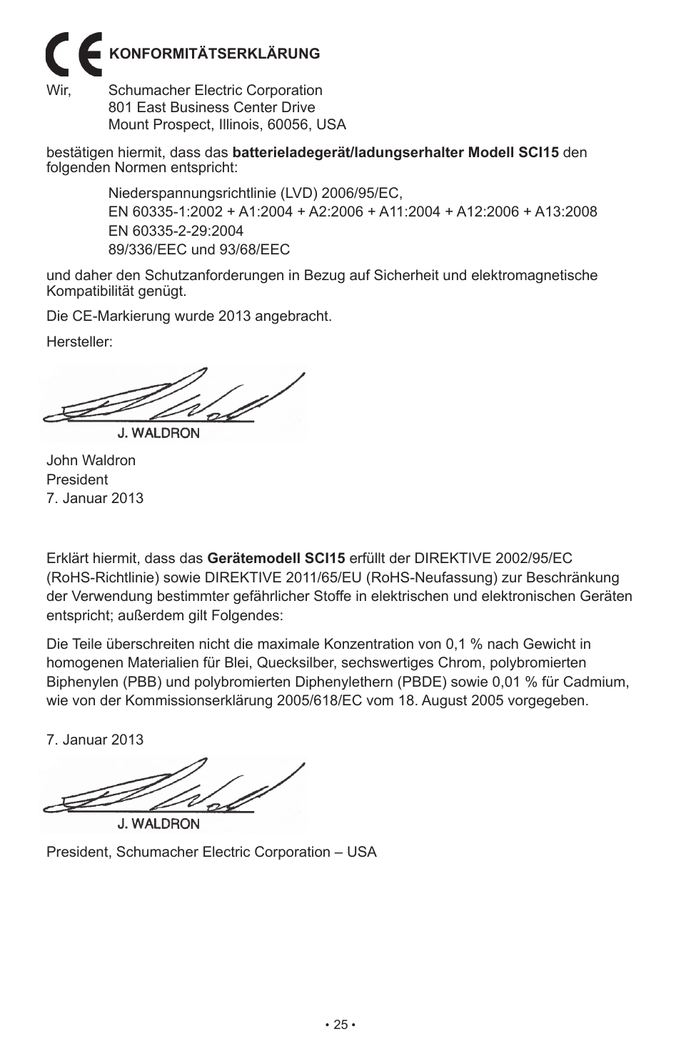 Schumacher SCI15 User Manual | Page 25 / 89