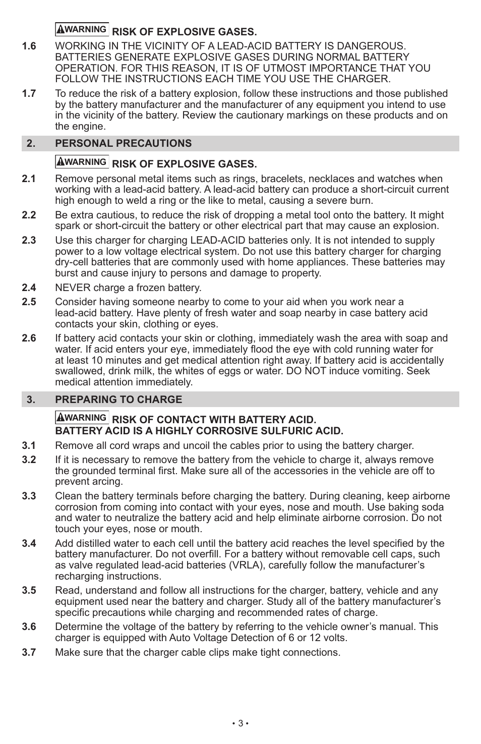 Schumacher SCI15 User Manual | Page 3 / 89