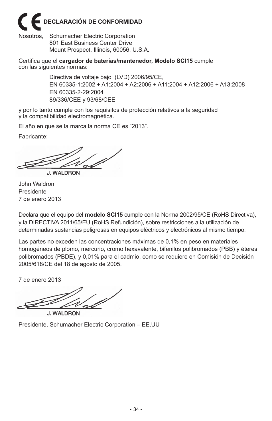 Schumacher SCI15 User Manual | Page 34 / 89